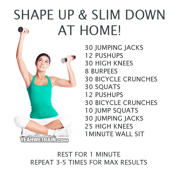 Shape Up And Slim Down At Home Workout - Fitness Training Butt