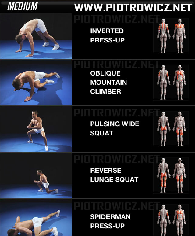 Body Exercises MEDIUM - Best Health Fitness Sixpack Workout Legs