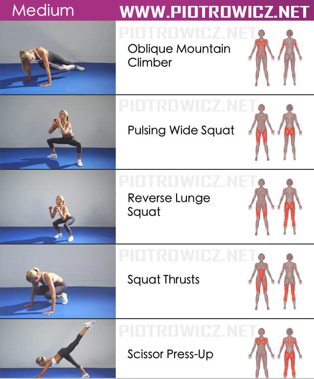 Ab Exercises For Women MEDIUM - Best Health Fitness Sixpack Body