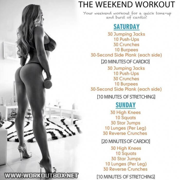 The Weekend Workout - Strong Full Body Training Plan Sixpack Abs