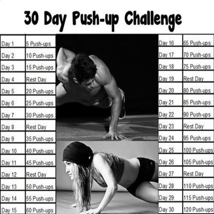30 Day Push-Up Challenge - Healthy Training For A Fit Body Type
