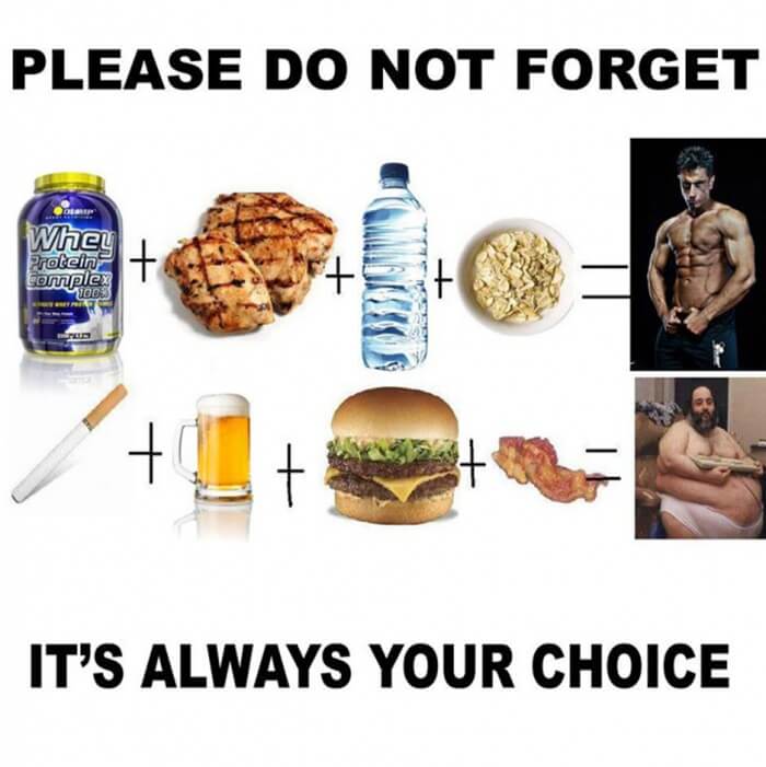 It's Always Your Choice ! Please Do Not Forget - Health Fitness
