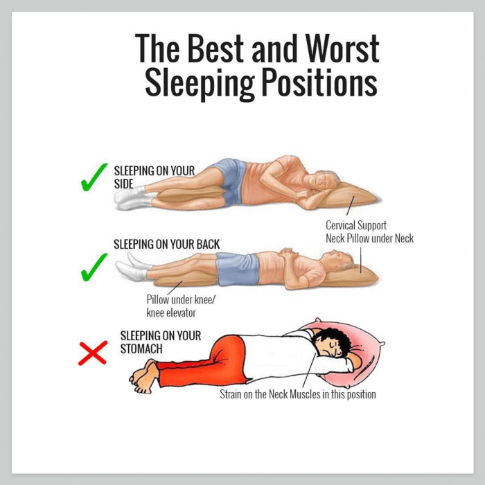 Best Sleeping Positions for Your Health! And The Worst.. Fit Tip