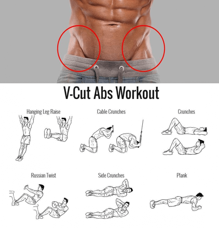 V-Cut Abs Workout! Want Those VLines? Try These Sixpack Exercise