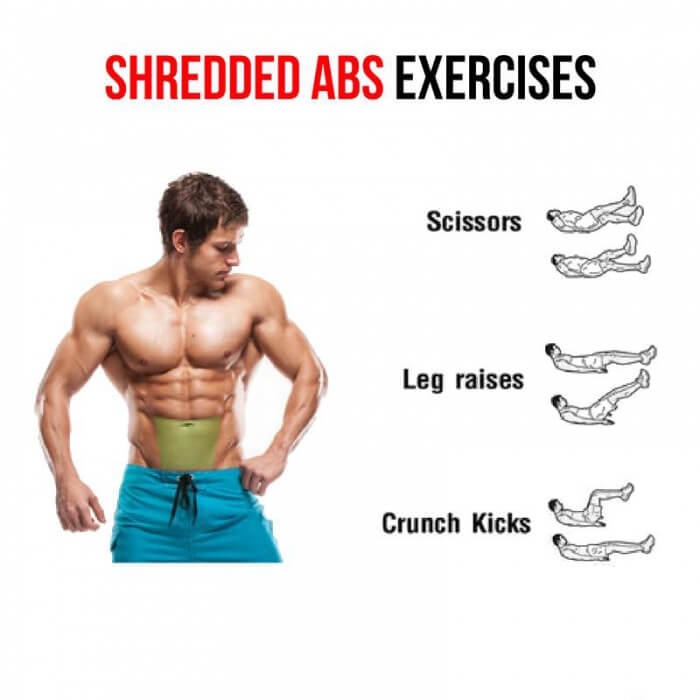 Shredded Abs Exercises ! Sixpack Workout Part 1