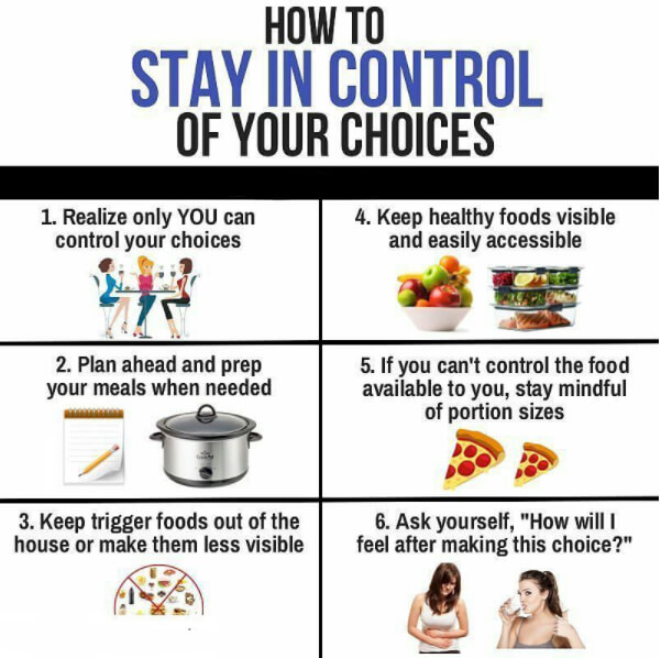 How To Stay In Control Of Your Choices! Healthy Fitness Tips
