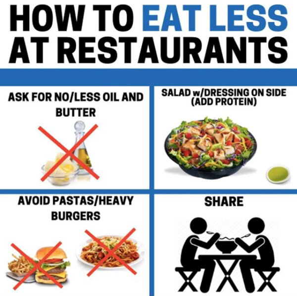 How To Eat Less At Restaurants! Best Healthy Fit Eating Tips