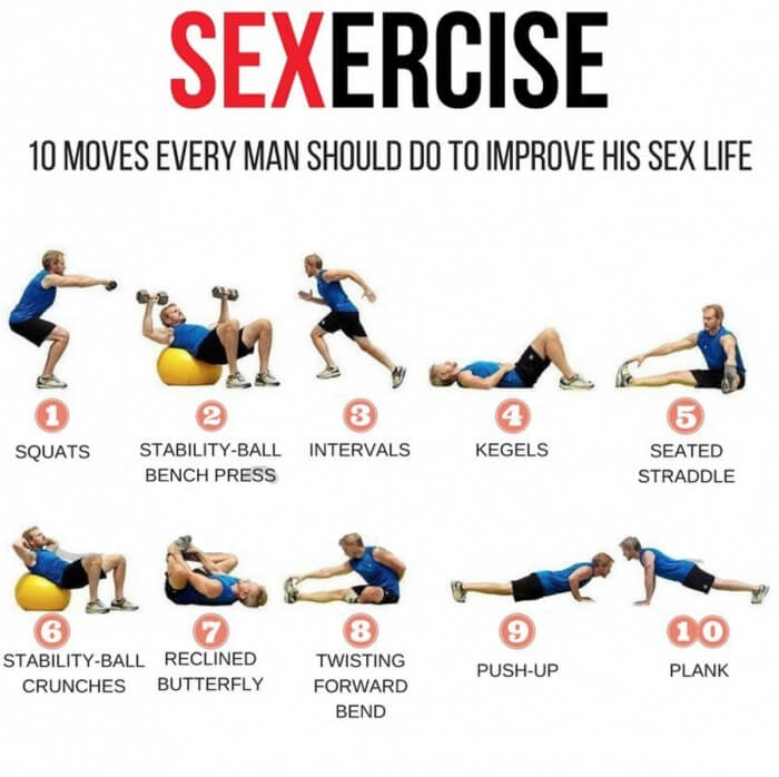 Sexercise! 10 Moves Every Man Should Do To Improve His Sex Life