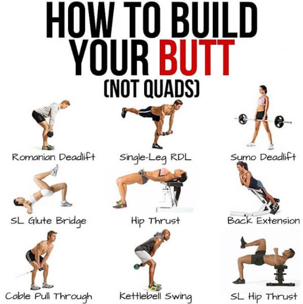 How To Build Your Butt (Not Quads)! Best Fitness Tips Training