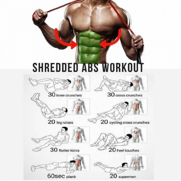 Shredded Abs Workout Plan! Healthy Sixpack Training