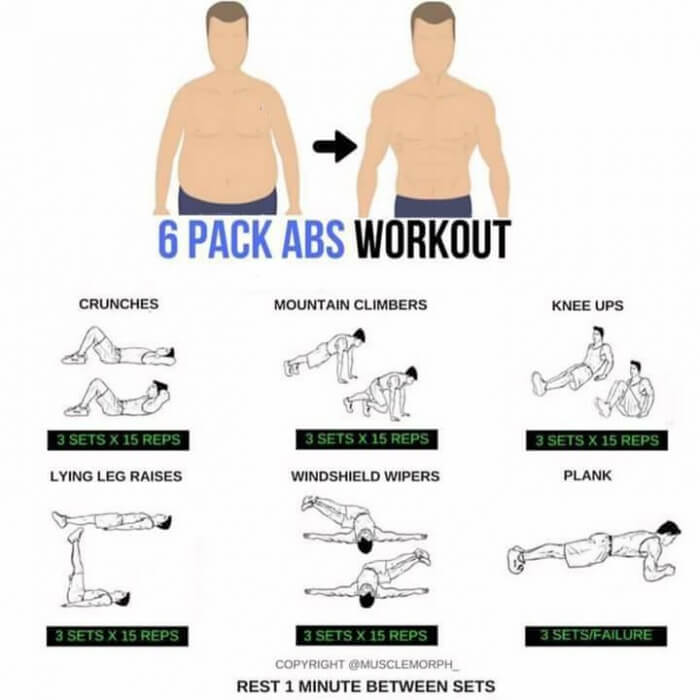 6 Pack Abs Workout Plan! Healthy Sixpack Training